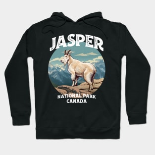 Jasper National Park Vintage Look Goat Hoodie